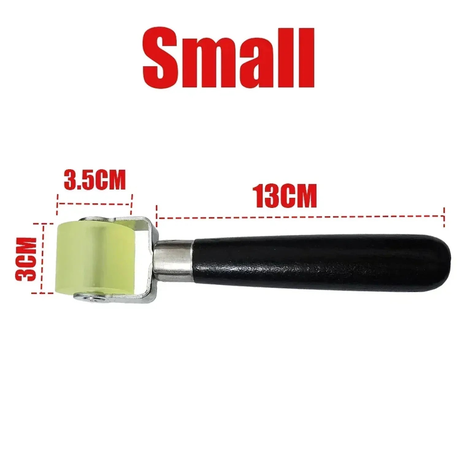 3/5cm Width Rubber Seam Roller for Wallpaper Car Sound Deadener Application Sticky Mural Pressure Rolling Wheel