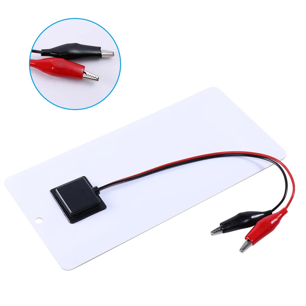10W Cells Power Bank with Carabiner 12V Solar Power Charger Polysilicon Solar Charger Plate Portable for Outdoor Lamp Pump