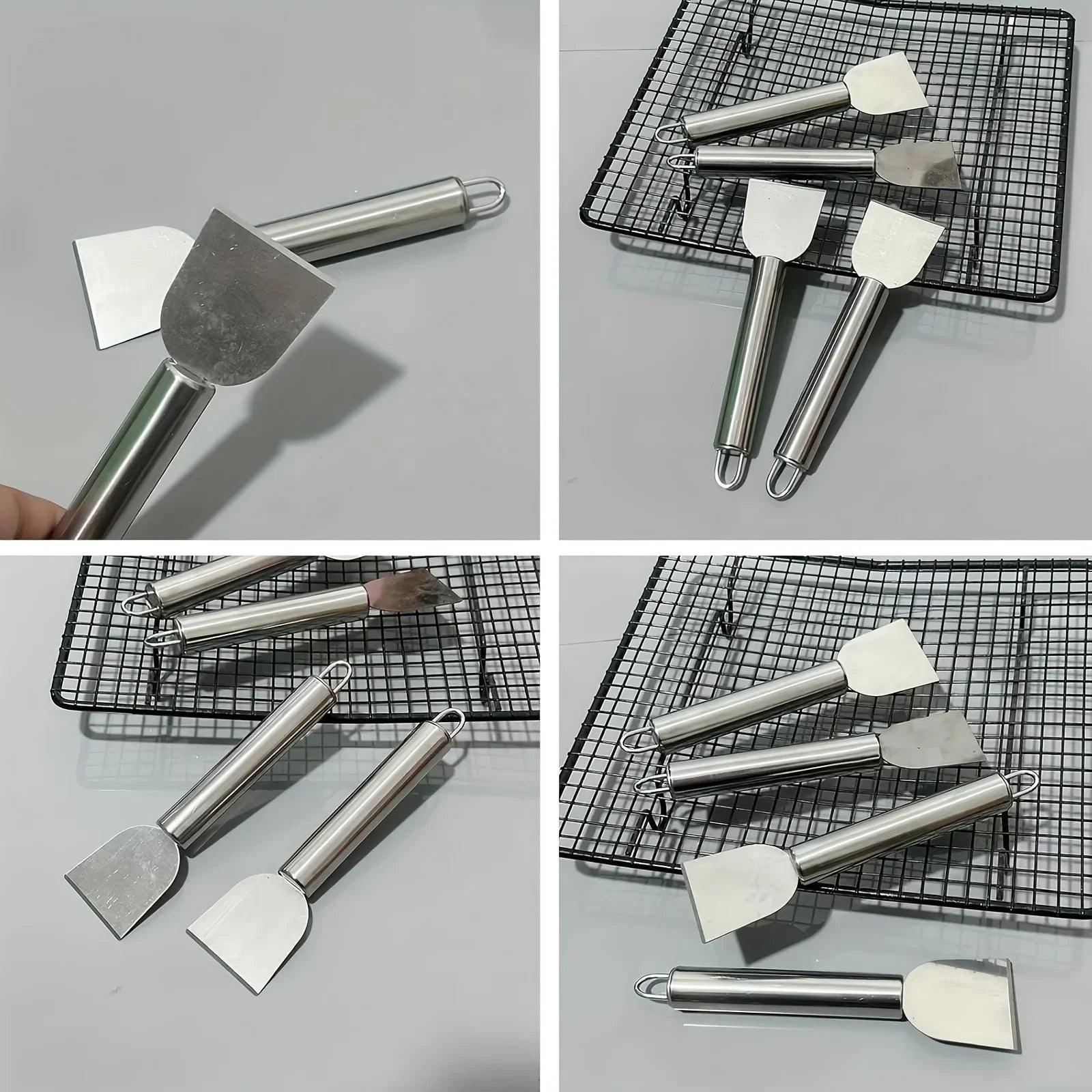 Versatile Cleaning Scraper Durable Metal Glue Remover Snow Shovel for Kitchen, Bathroom and Home Use