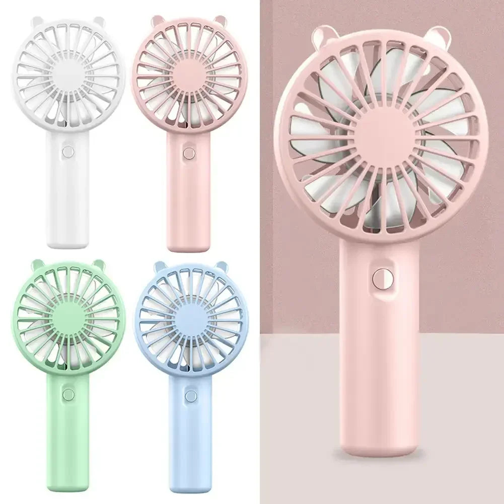 Mini USB Charging Handheld Fan Desktop Small Fan With Mobile Phone Holder Portable And Simple Outdoor Small Fan