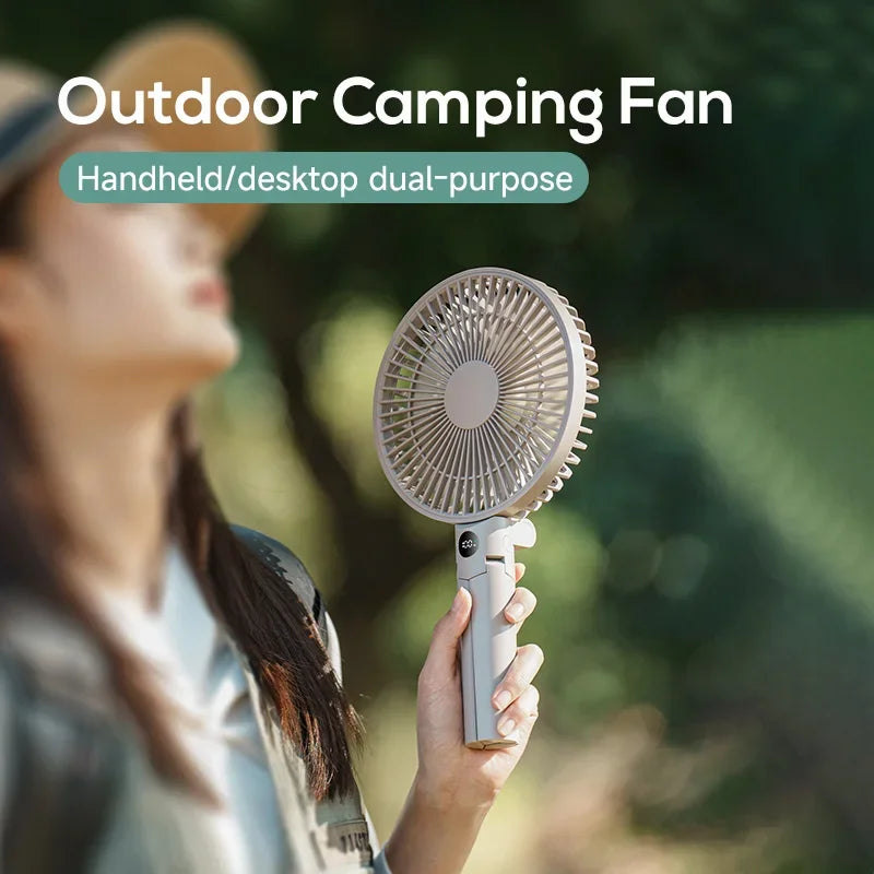 Multifunctional Camping Fan With Tripod Portable Design, Suitable For Outdoor Desktop Use, Ideal For Tent Ceiling