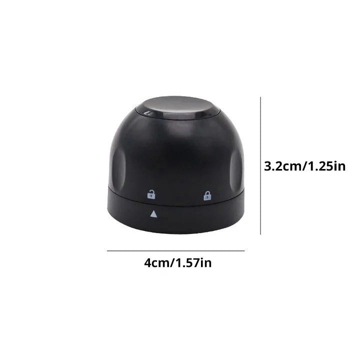 1pc Black Domestic Kitchen Sealing Red Wine Bottles Stoppers Mini Preservation Spin Leak Proof Wine Champagne Stoppers Cap