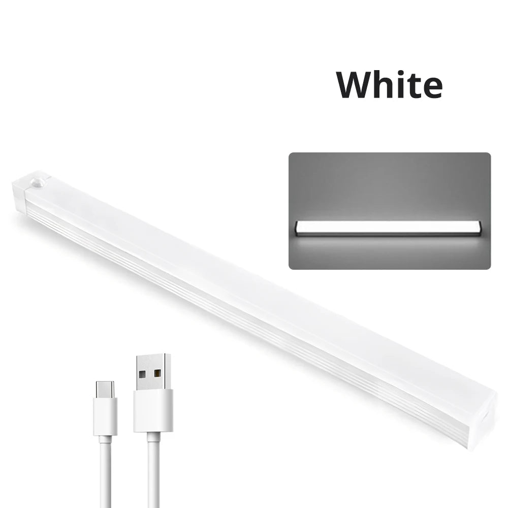 Clearance_Night Lights Motion Sensor Wireless LED Lamp USB Rechargeable Magnetic For Wardrobe Room Closet Kitchen Aisle Tube Det