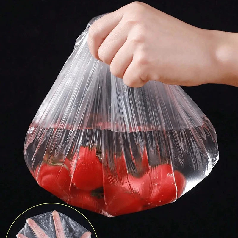 100Pcs Food Covers For Refrigerator Fresh-keeping Disposable Kitchen Plate Dustproof Cover Reusable Elastic Food Bowl Lid New