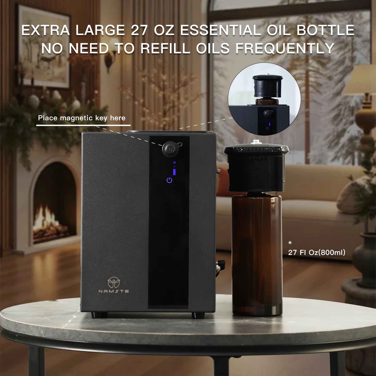 NAMSTE HVAC Essential Oil Aroma Diffuser Bluetooth Wifi Diffuser Aroma Professional Fragrance Scent Home Appliance Air Freshener