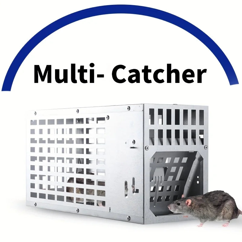 Multi-Catch Rodent Mouse Trap Rat Trap Cage-Pest Control -All Mice and Rat Can Fit In