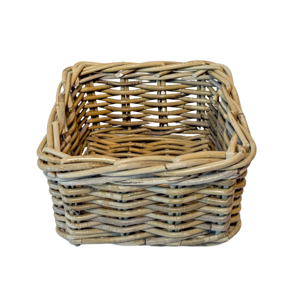 Mini Rattan Square Baskets