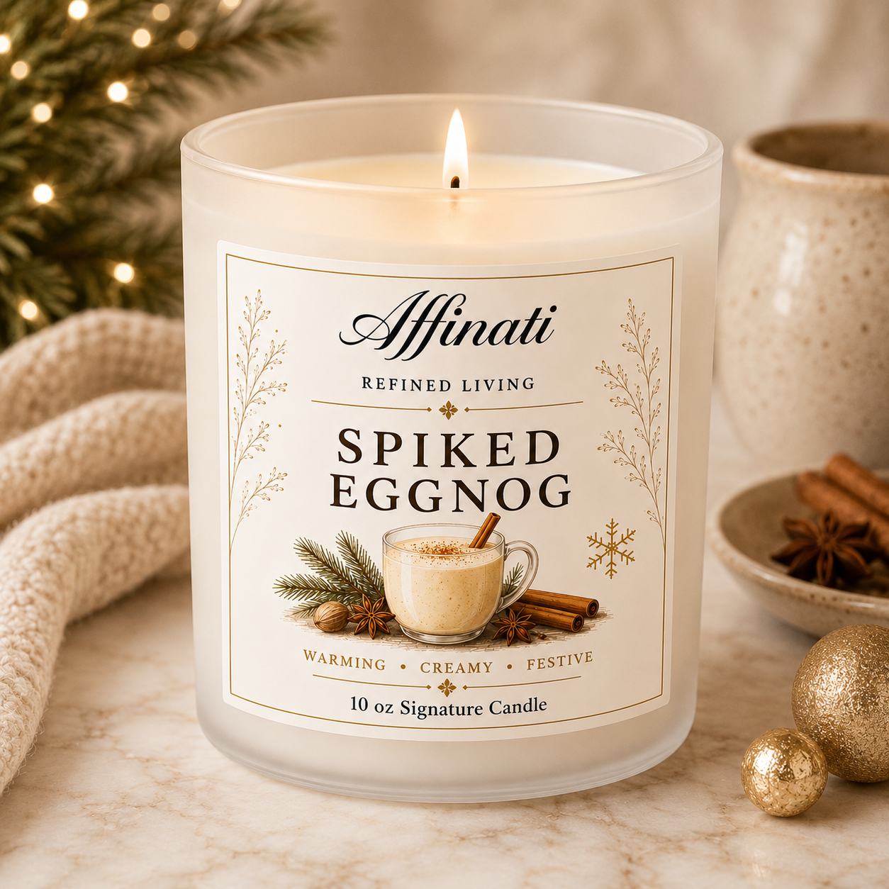 Spiked Eggnog Signature Candle