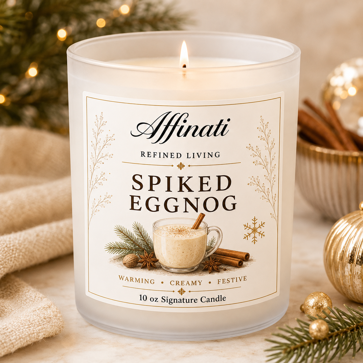 Spiked Eggnog Signature Candle
