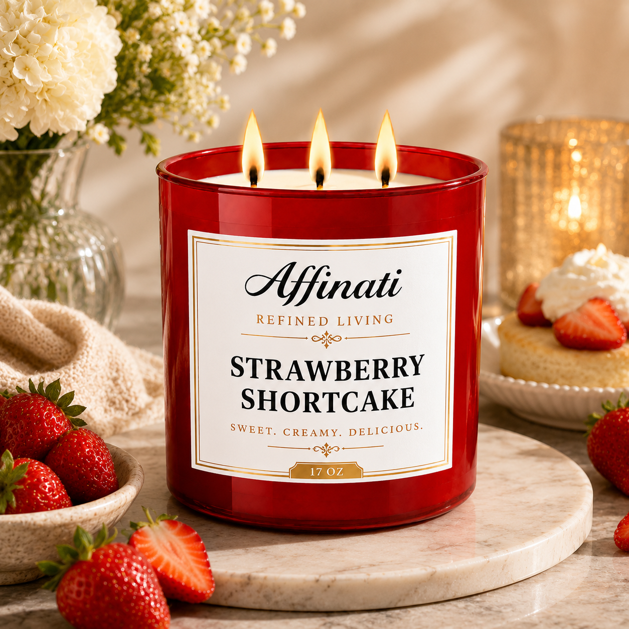 Strawberry Shortcake 3-Wick Candle