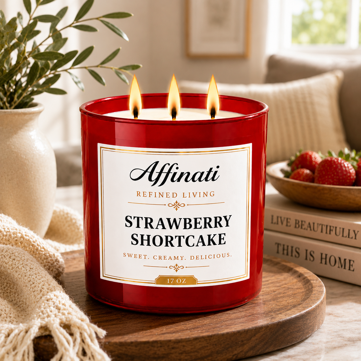 Strawberry Shortcake 3-Wick Candle