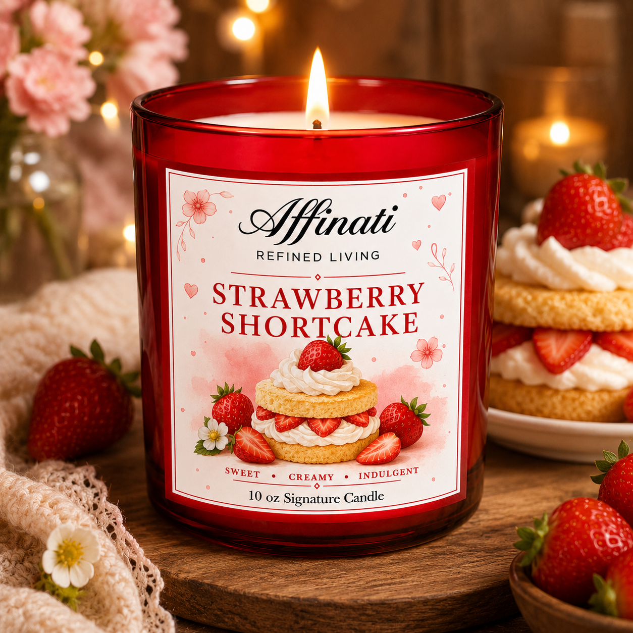 Strawberry Shortcake Signature Candle