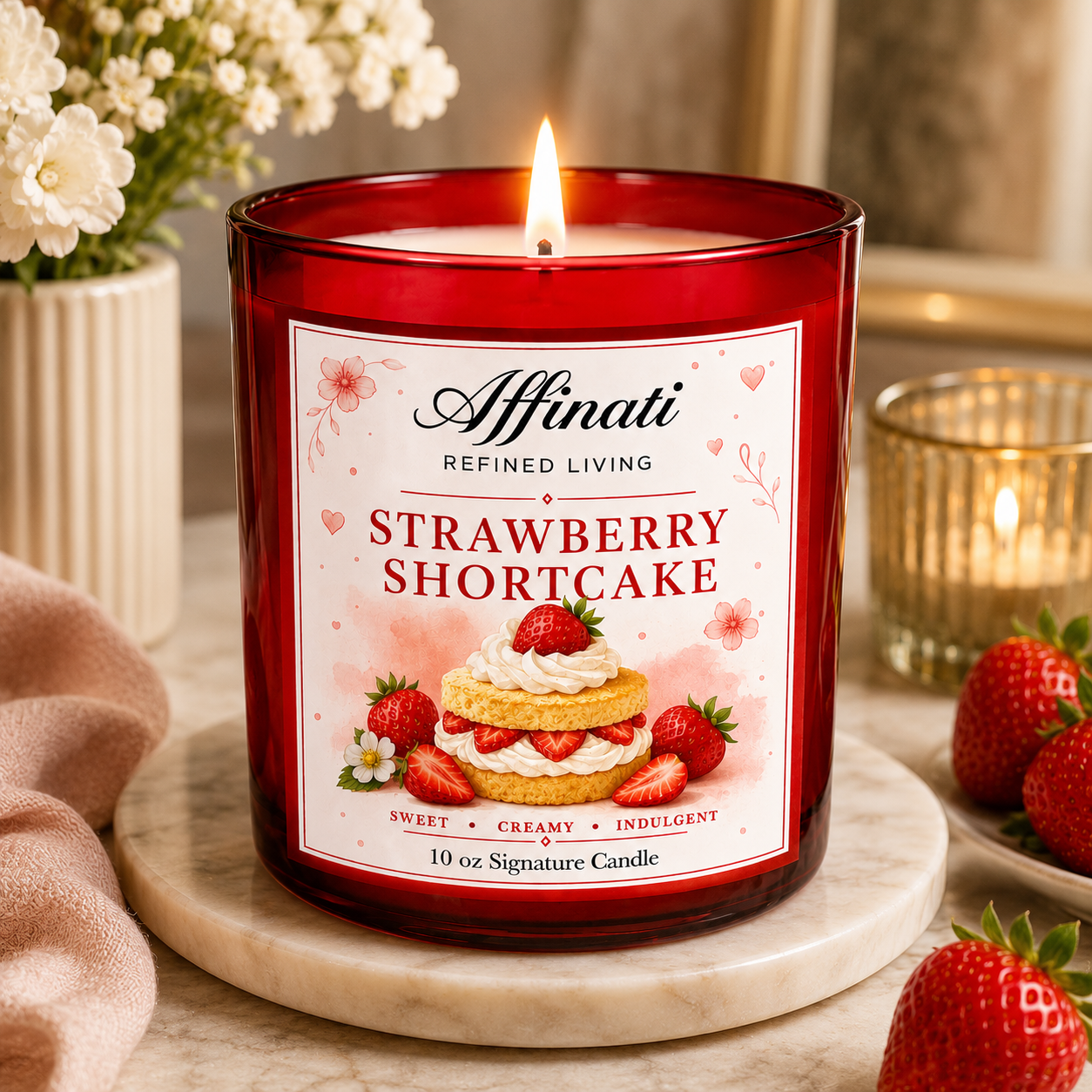 Strawberry Shortcake Signature Candle