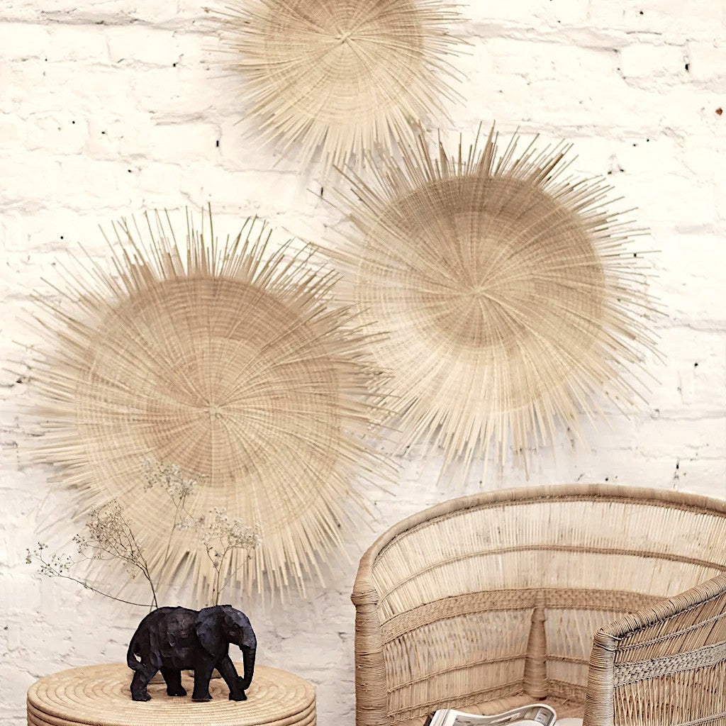 Natural Sunburst Plate Wall Hanging - 30"