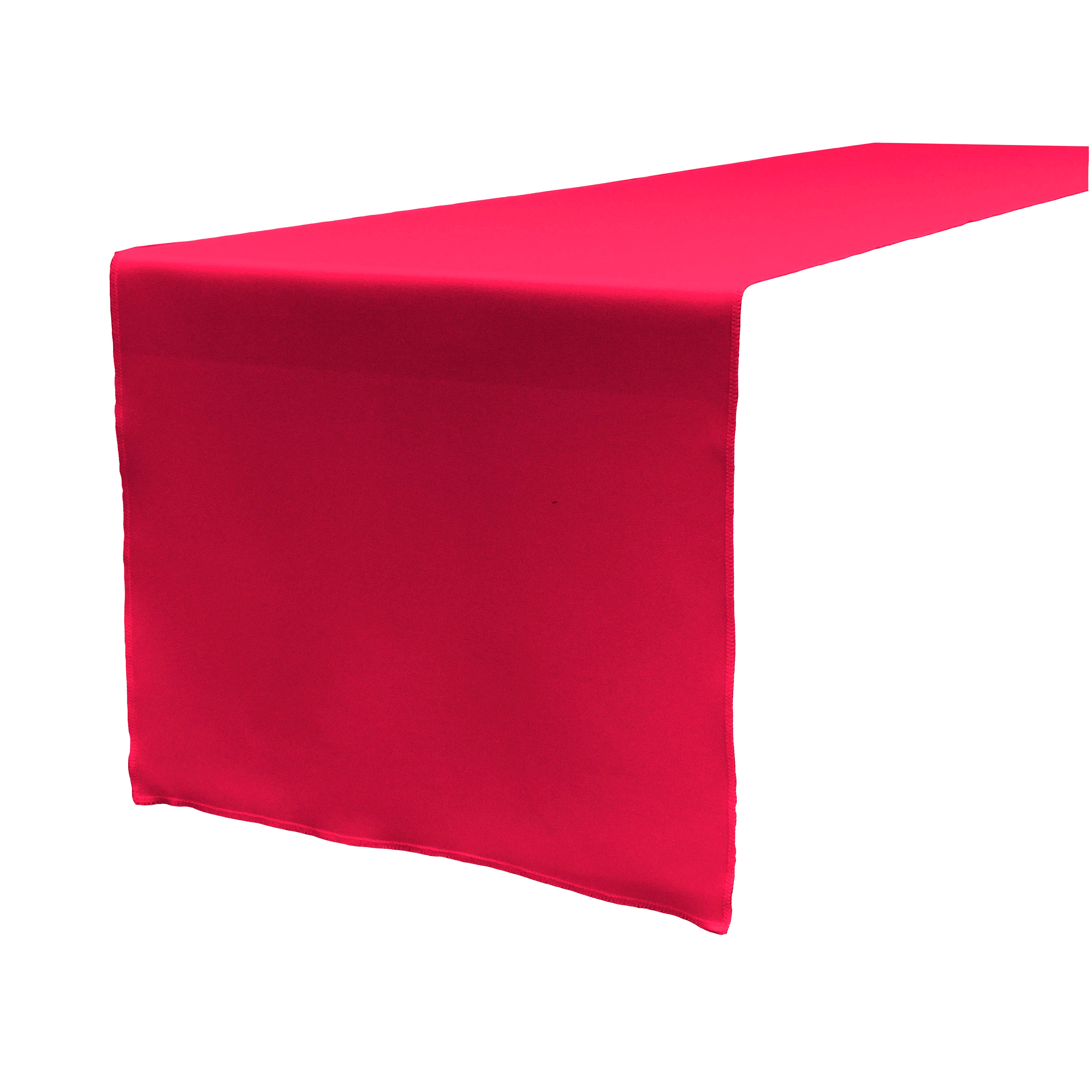 La Linen Polyester Poplin Table Runner 14  By 108-Inch, Fuchsia