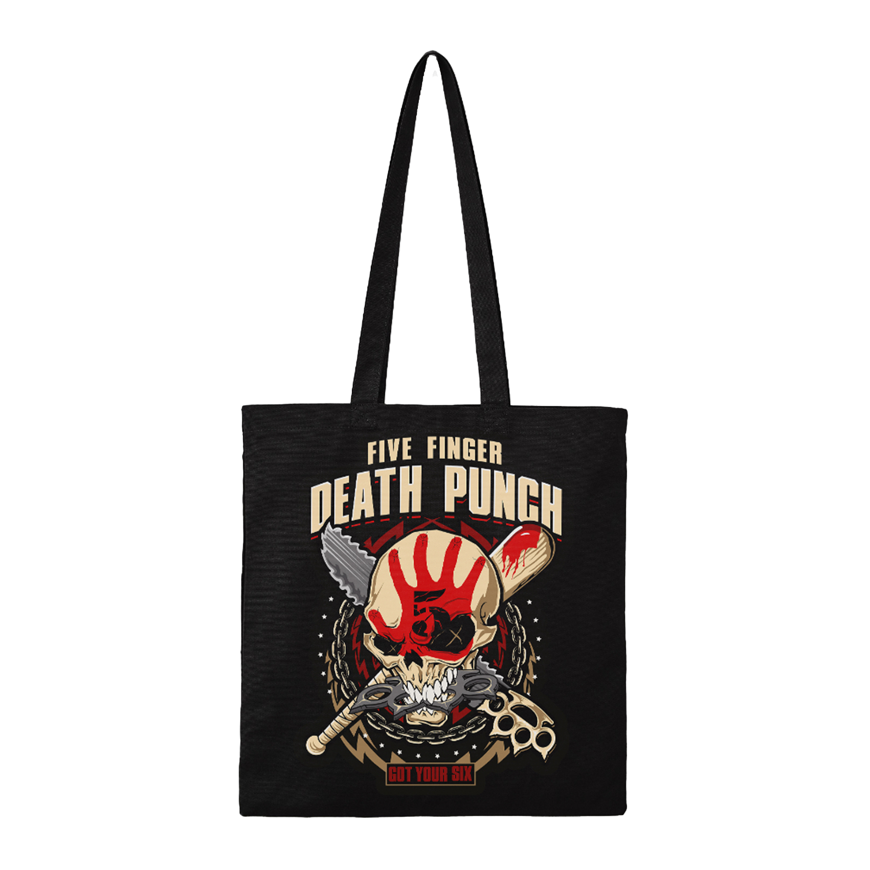 Rocksax Five Finger Death Punch Tote Bag - Got Your Six