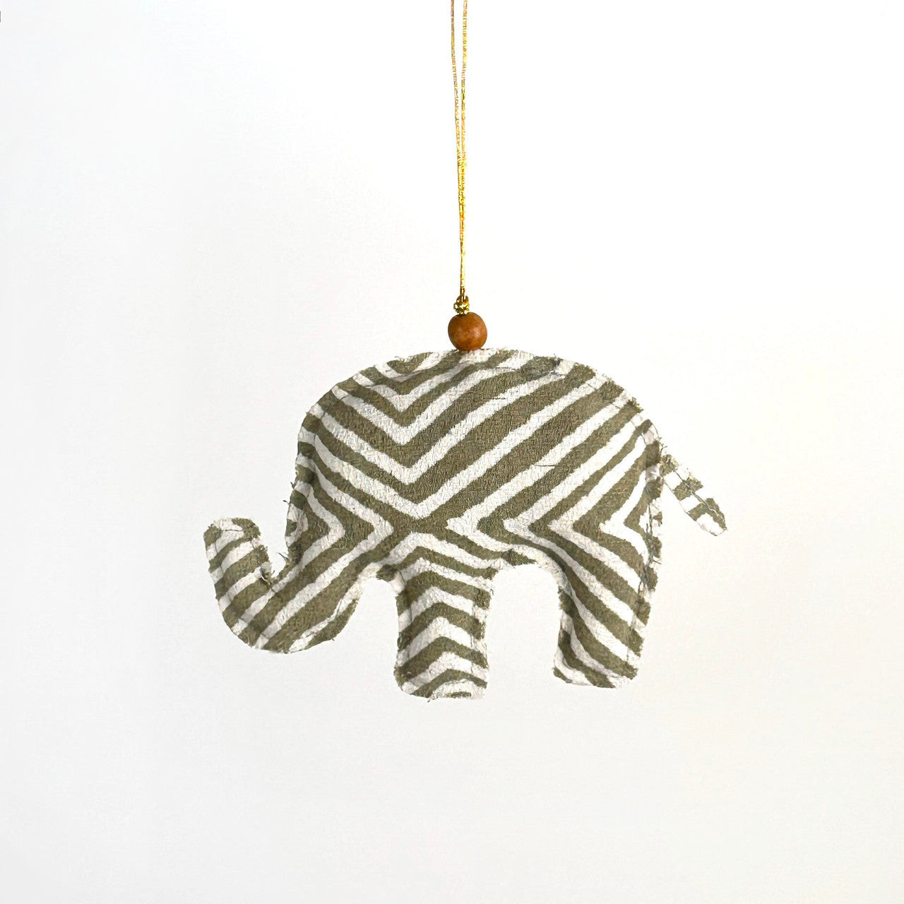Handmade Batik Safari Animal Christmas Ornaments – Set of 4