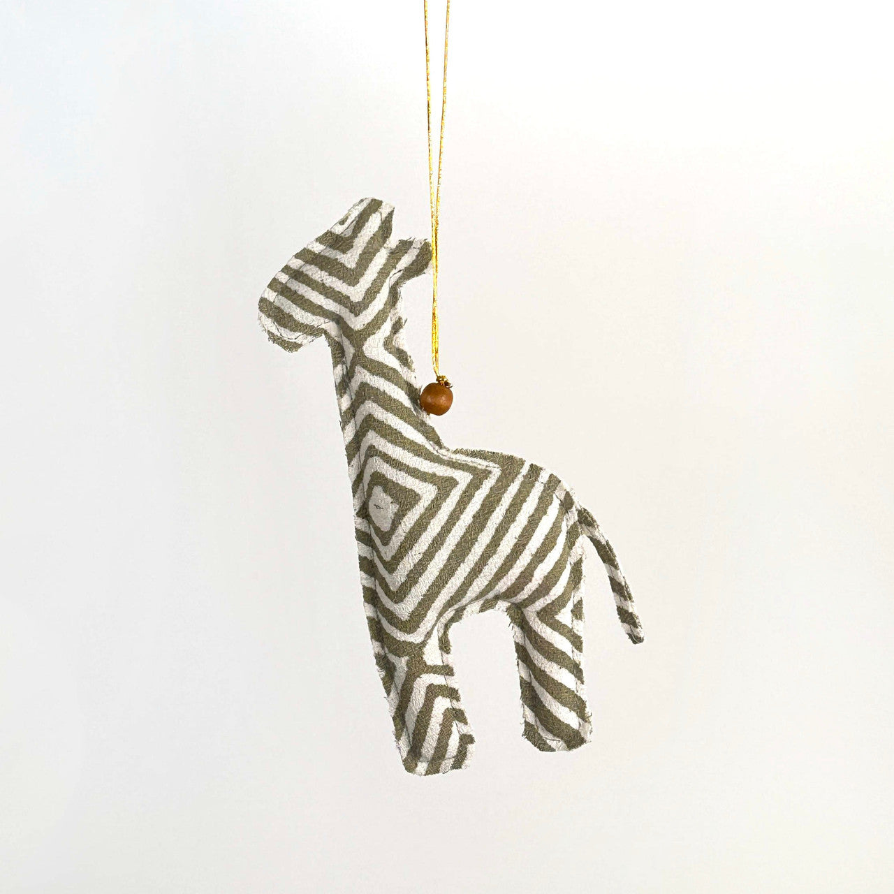 Handmade Batik Safari Animal Christmas Ornaments – Set of 4