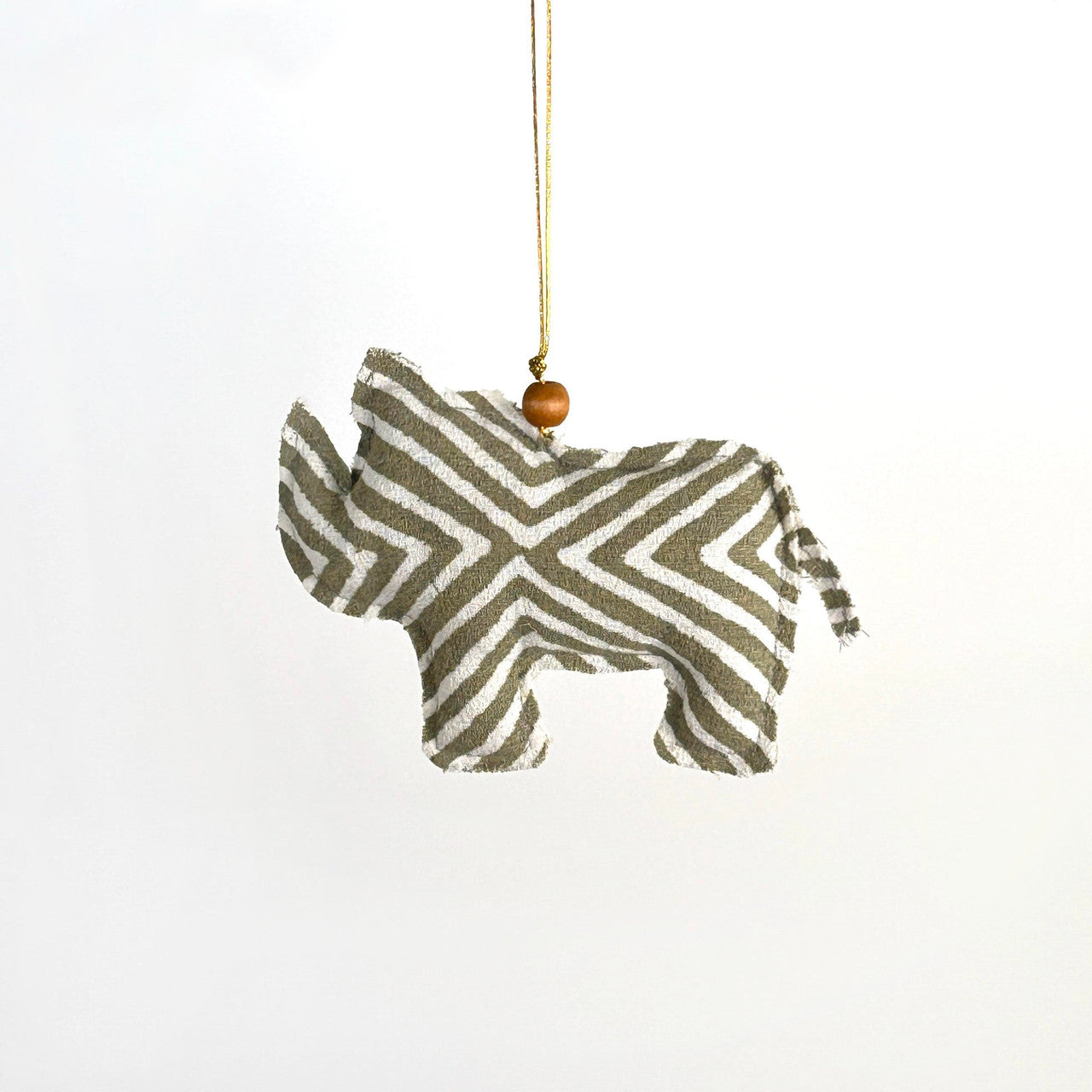 Handmade Batik Safari Animal Christmas Ornaments – Set of 4