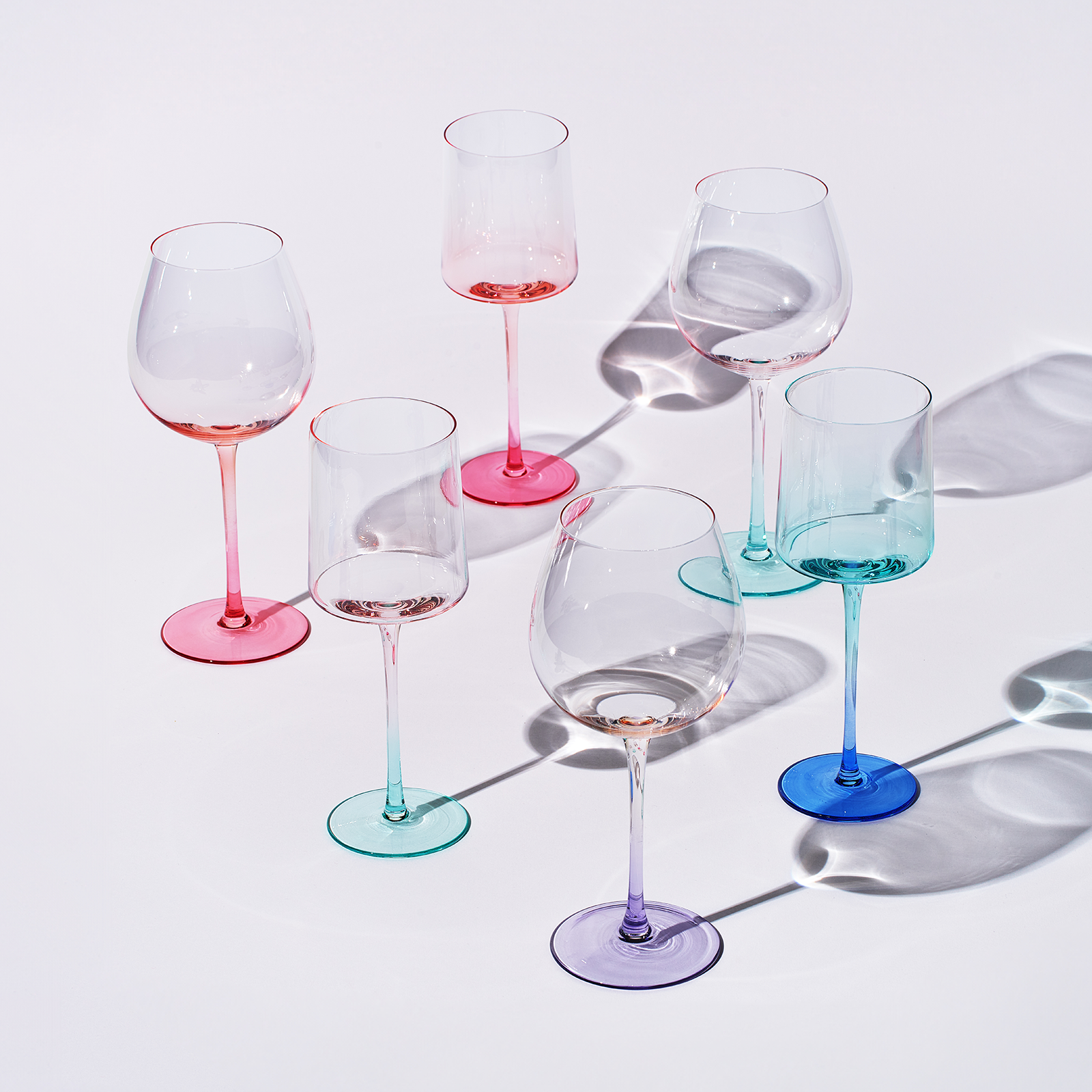 Alba Balloon Stemmed Wine Glassware, Set of 4