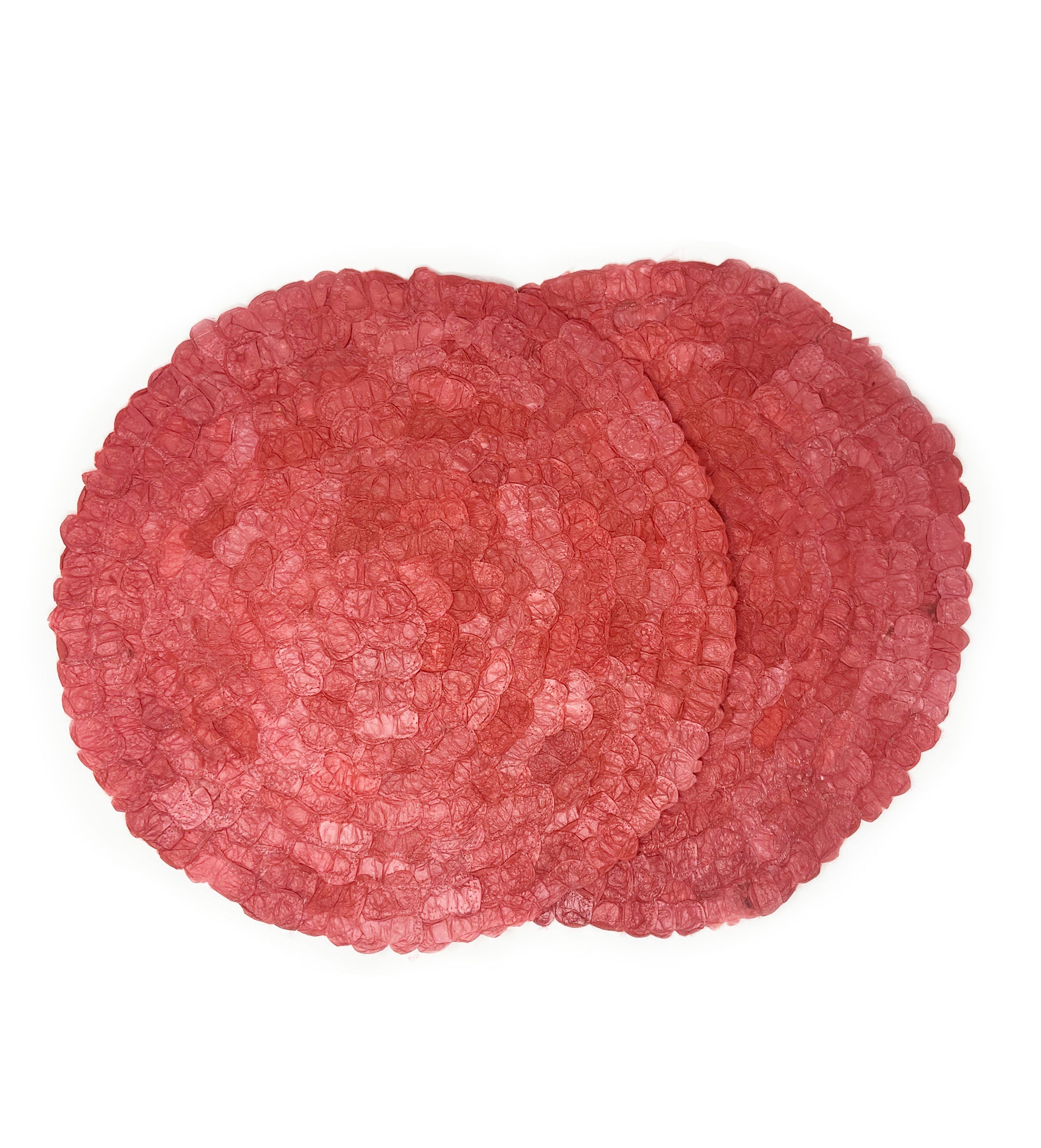 Mulberry Silk Charger (Pair) - Egyptian Red