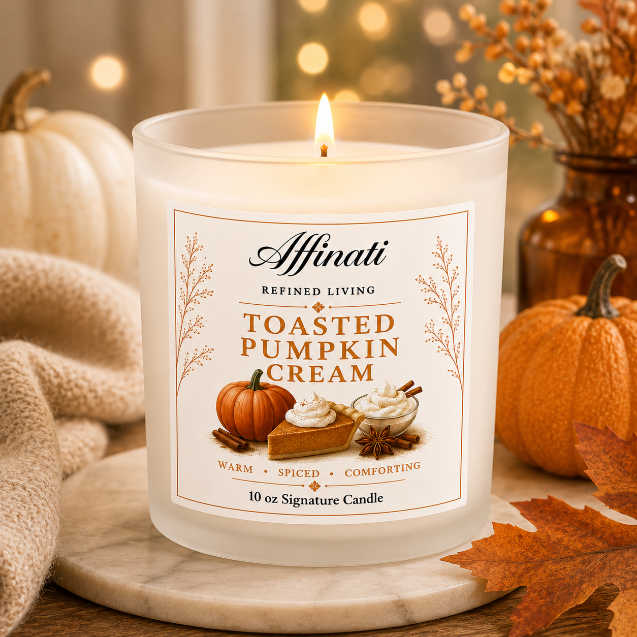 Toasted Pumpkin Cream Signature Candle