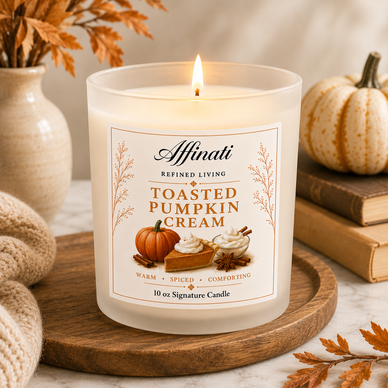 Toasted Pumpkin Cream Signature Candle