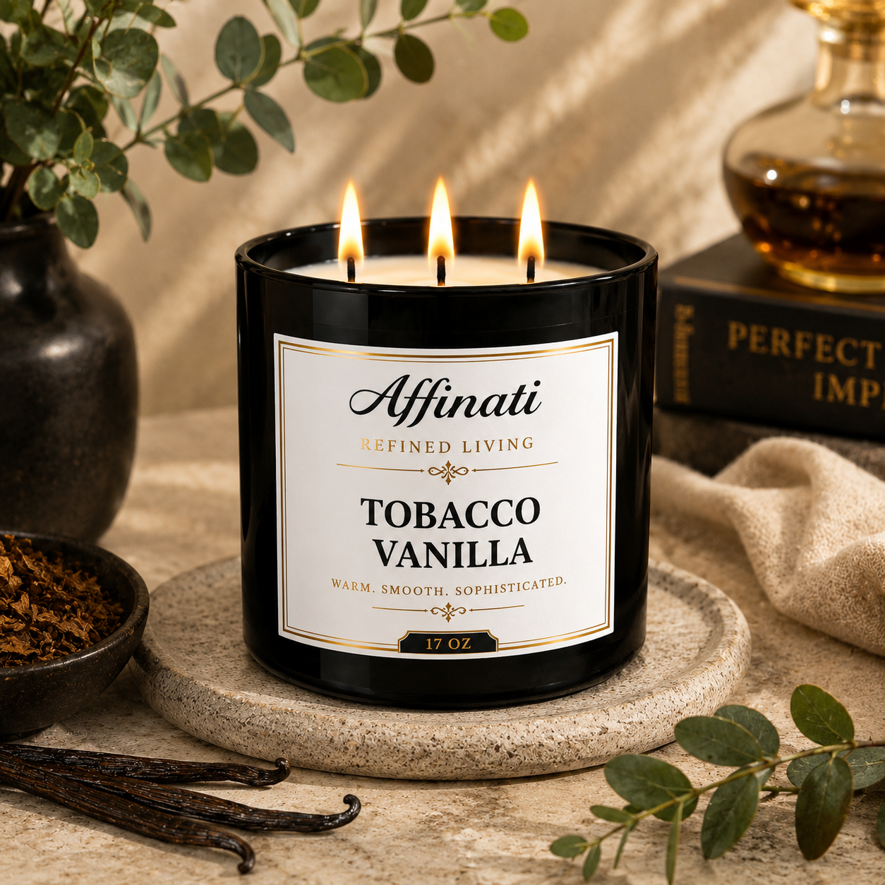 Tobacco Vanilla 3-Wick Candle