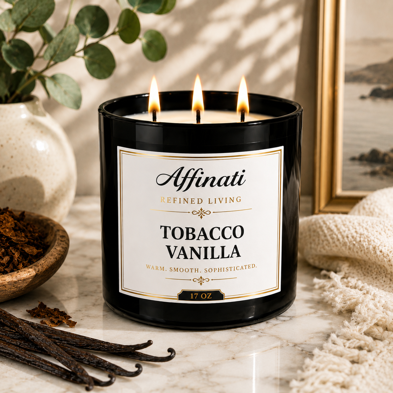 Tobacco Vanilla 3-Wick Candle