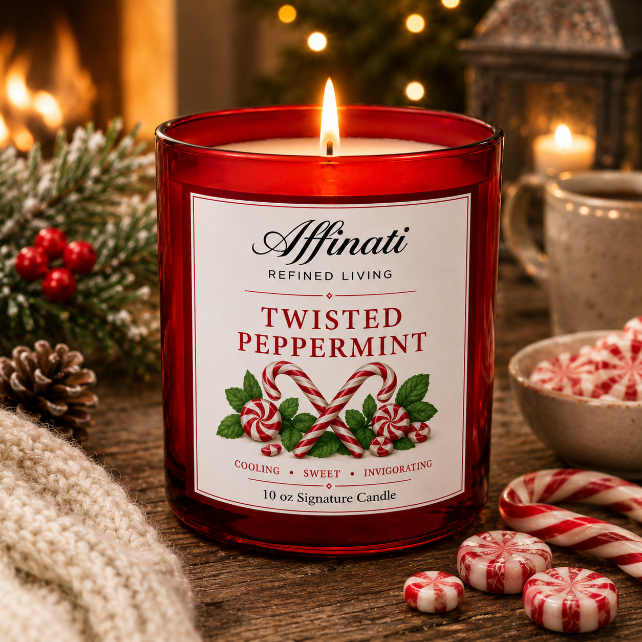 Twisted Peppermint Signature Candle