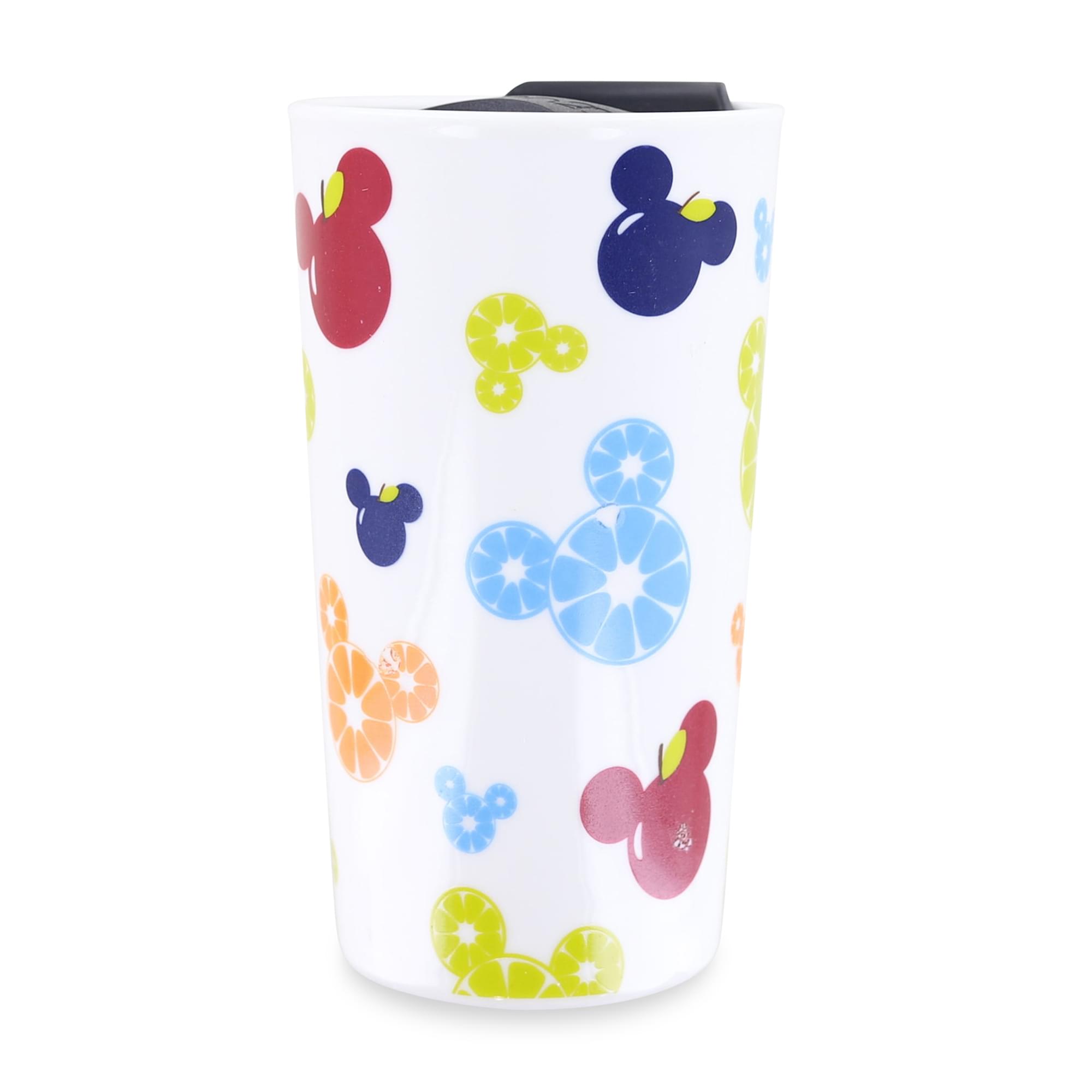 Disney 10oz Ceramic Travel Mug | Mickey Icon Fruit