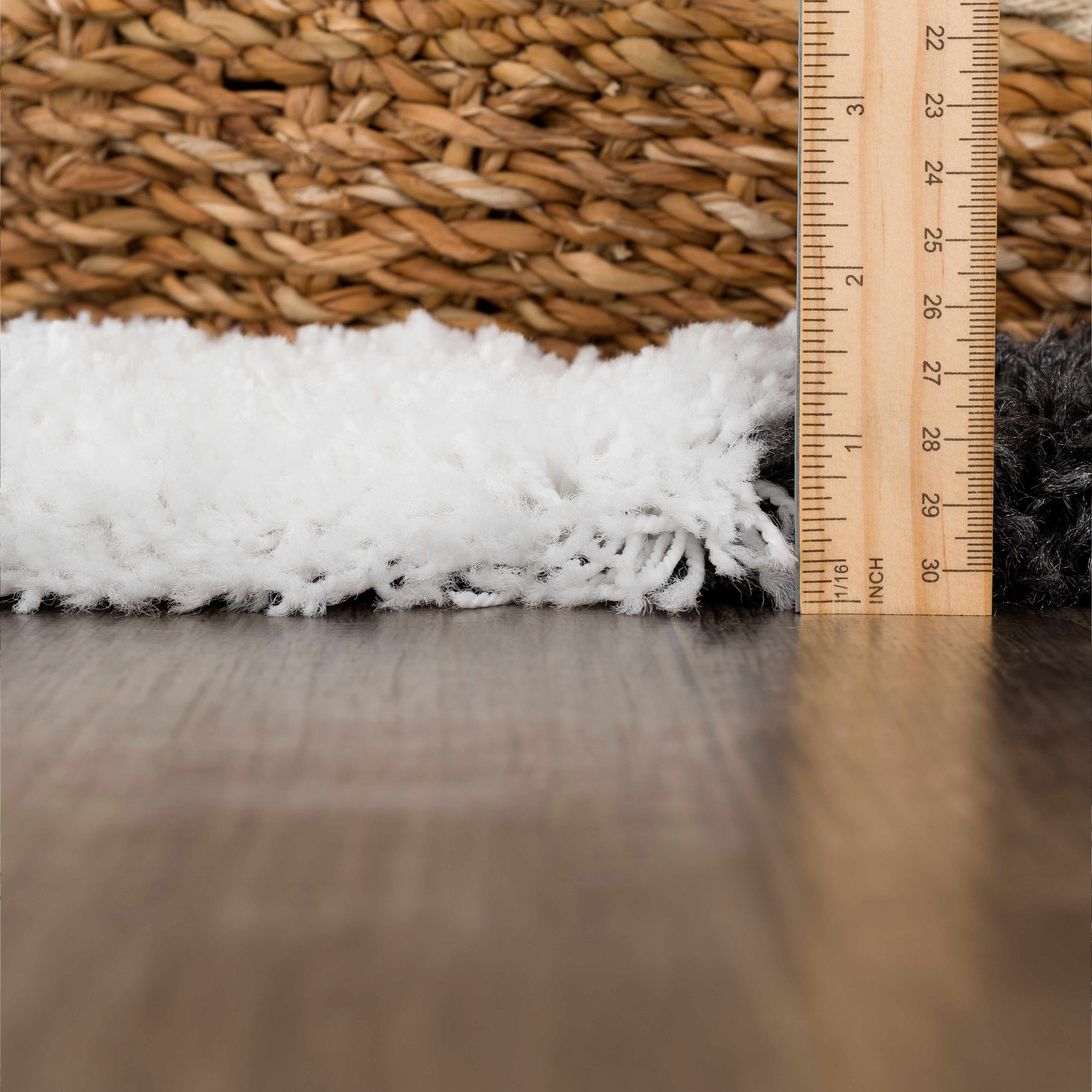 Atira Black & White Checkered Runner Rug