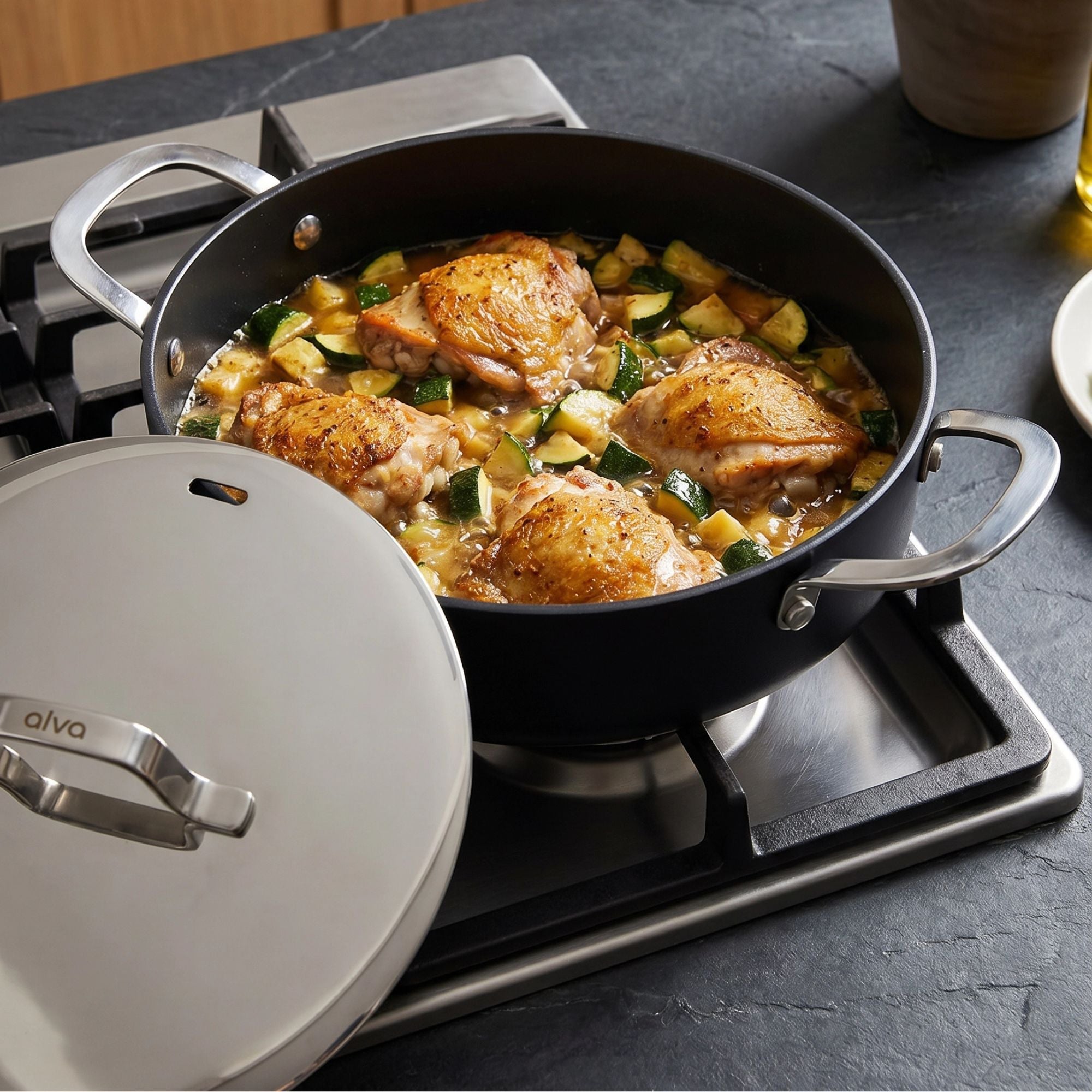 Sauté Pan with Lid, 3.5-Qt