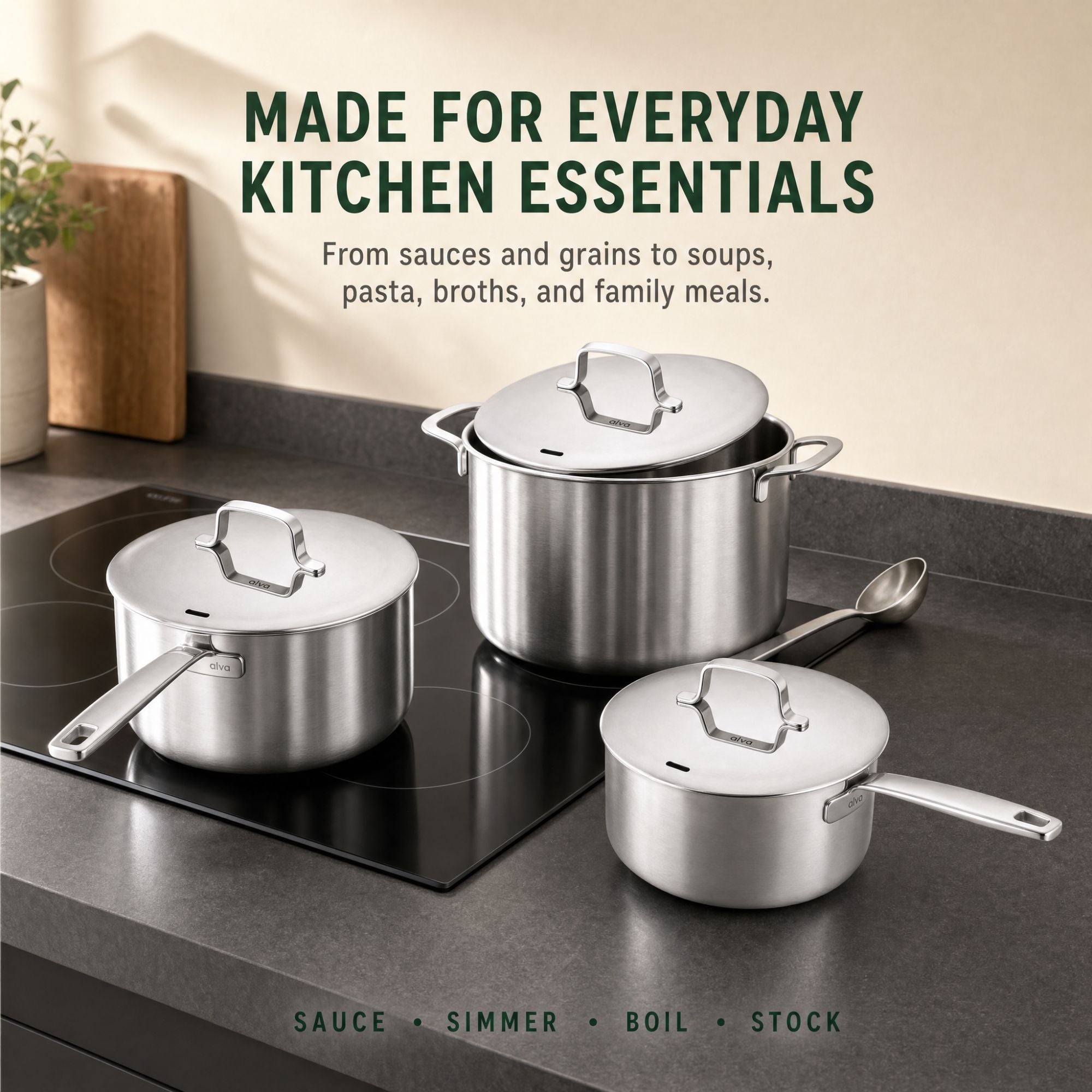 6-Piece Pot Set + Lids