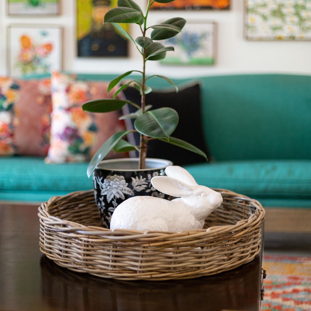 Charleston Rattan Round Tray