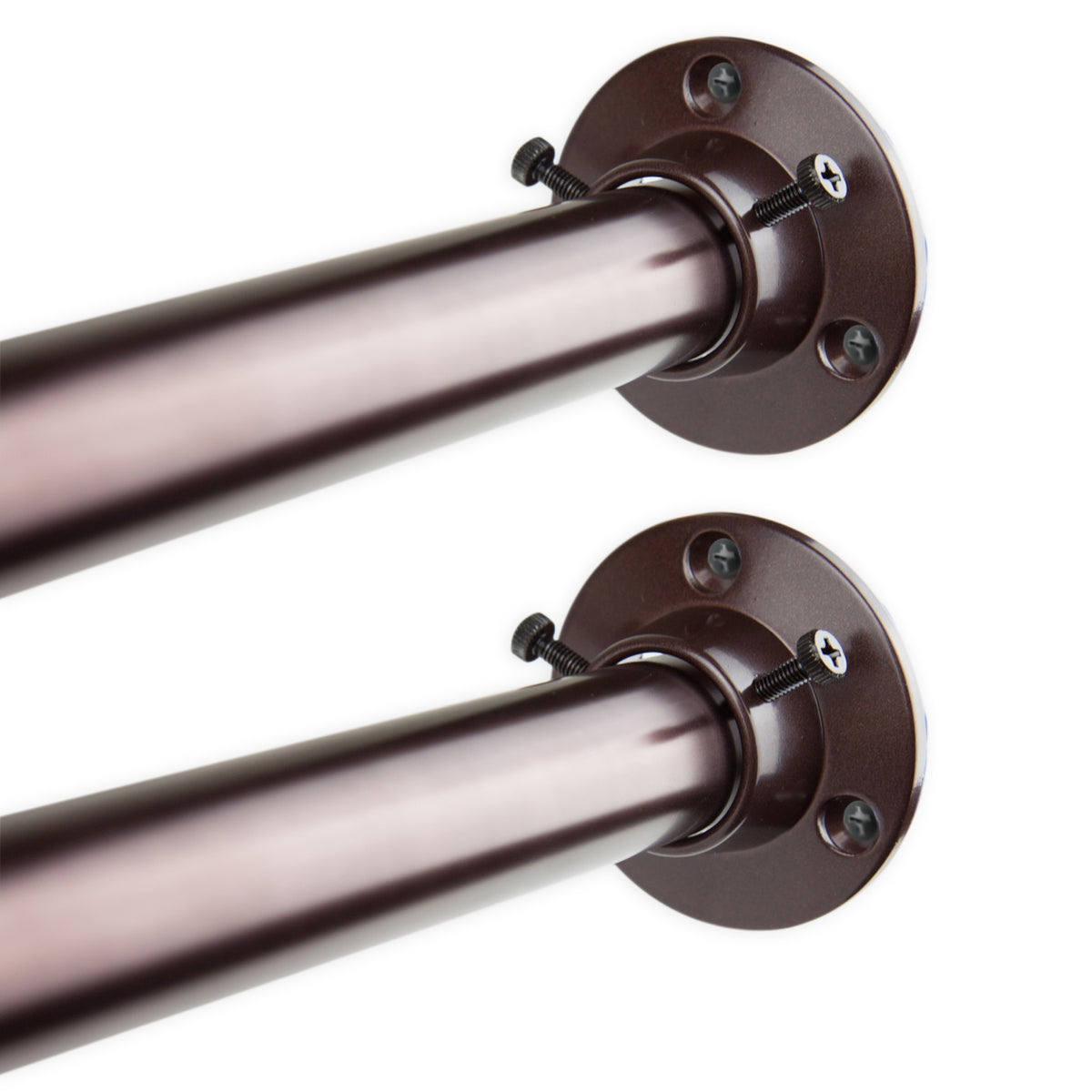 1 Inch Adjustable 48-84'' Room Divider/Closet Rod (Rod And Socket Set) - Bronze