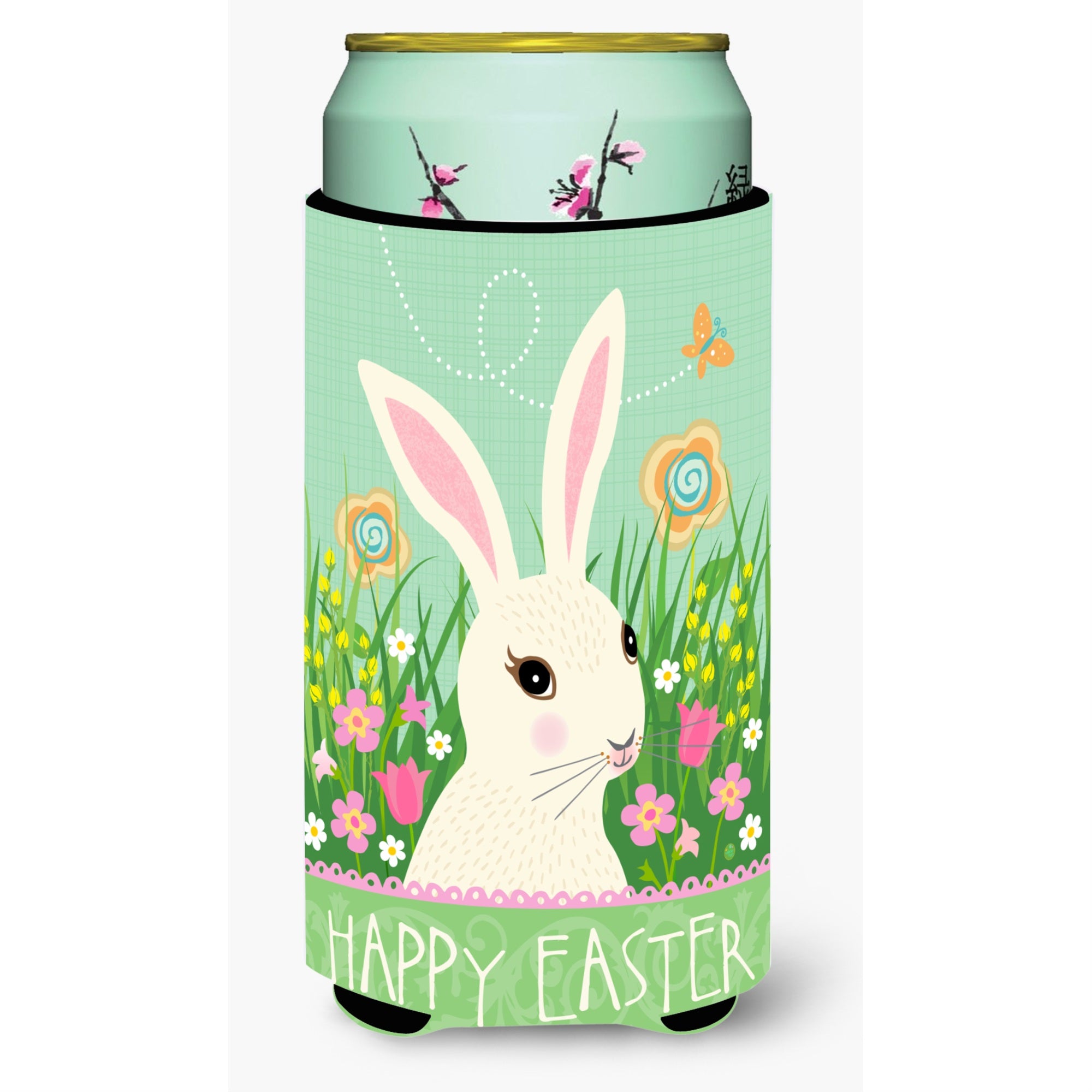 Carolines Treasures Easter Bunny Rabbit Tall Boy Beverage Insulator Hugger, Multicolor