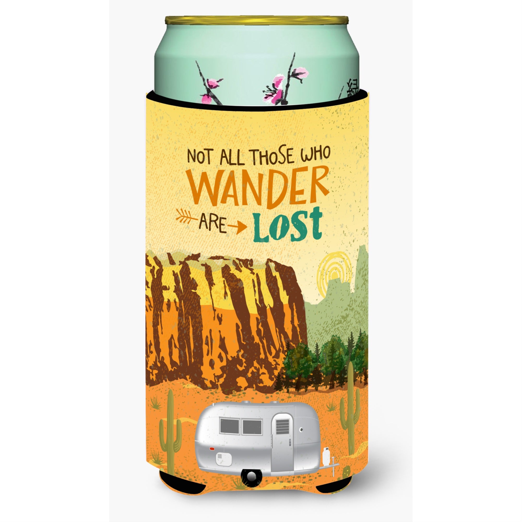 'Caroline'S Treasures Airstream Camper Camping Wander Tall Boy Beverage Insulator Hugger, Multicolor''