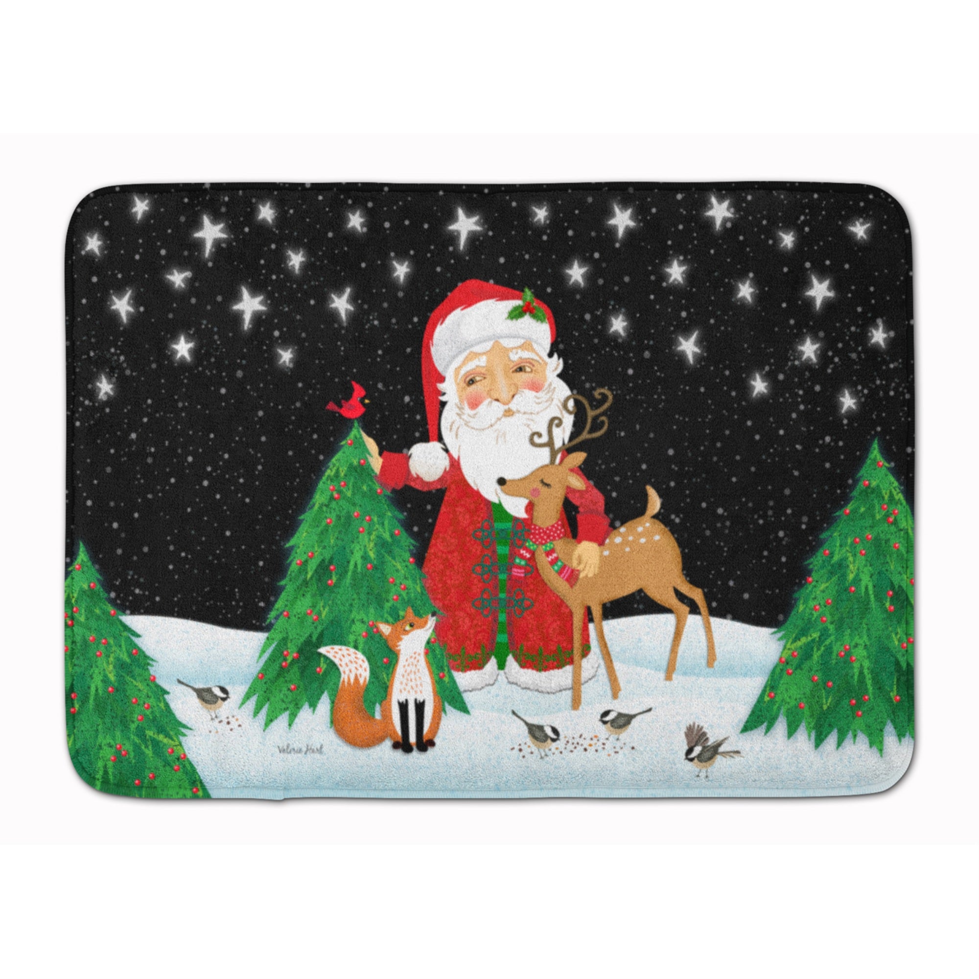'Caroline'S Treasures Santa Claus Christmas Machine Washable Memory Foam Mat, Multicolor''