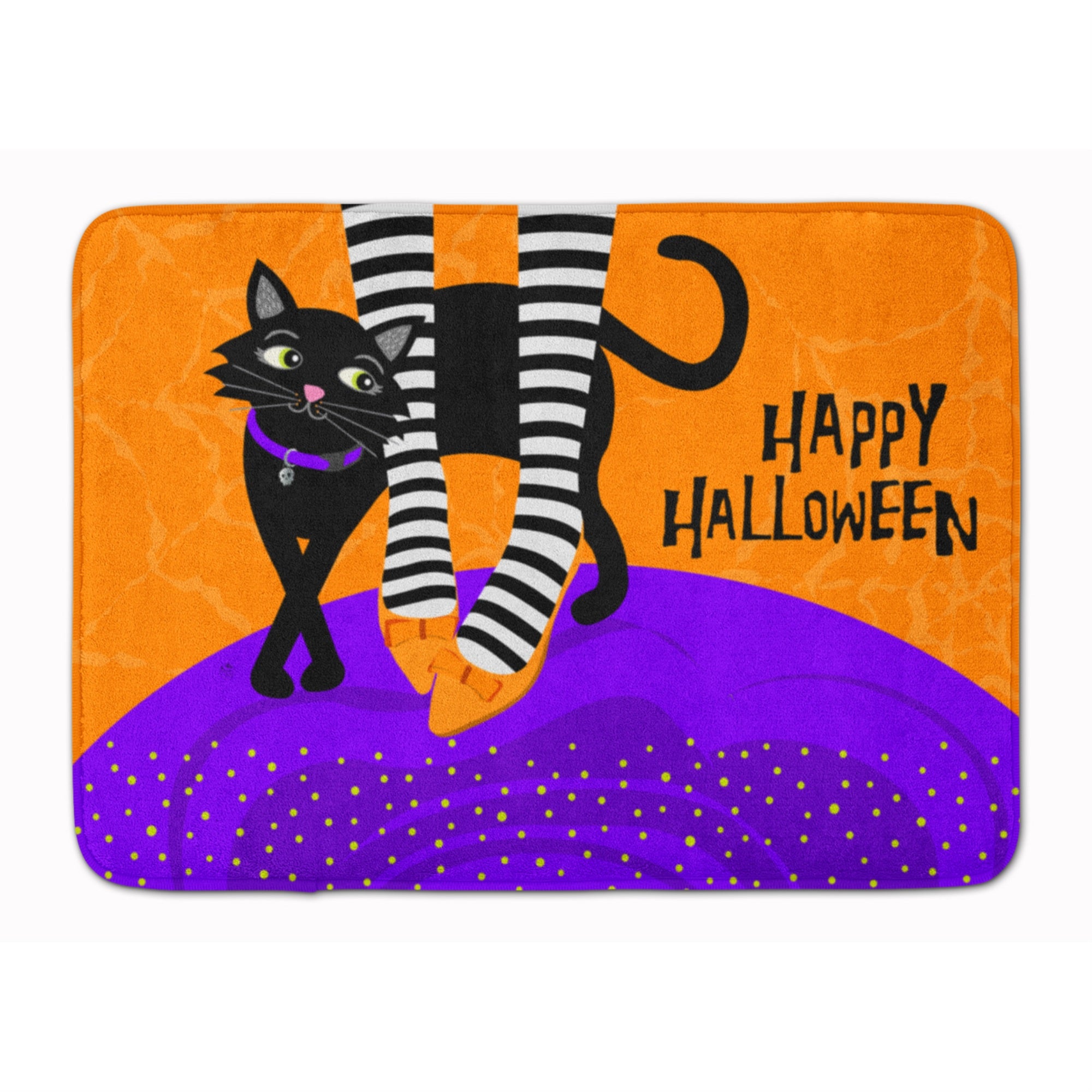 'Caroline'S Treasures Halloween Witches Feet Machine Washable Memory Foam Mat, Multicolor''
