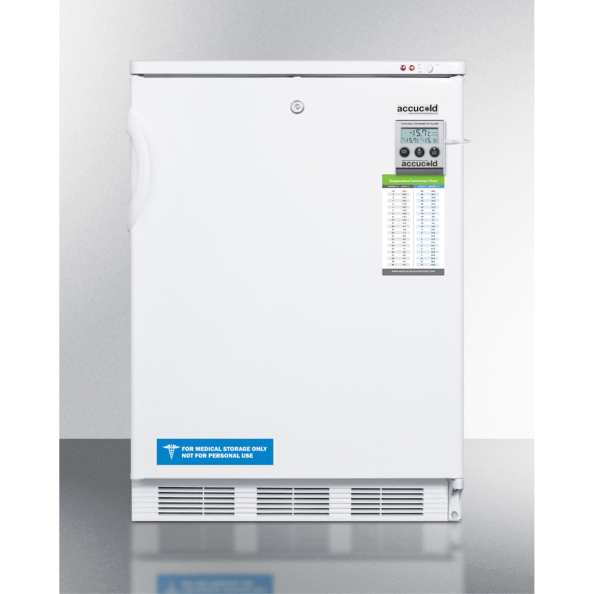 24'' Wide All-Freezer For Freestanding Use Capable Of -25 C Operation; Includes Audible Alarm, Lock, And Hospital Grade Plug