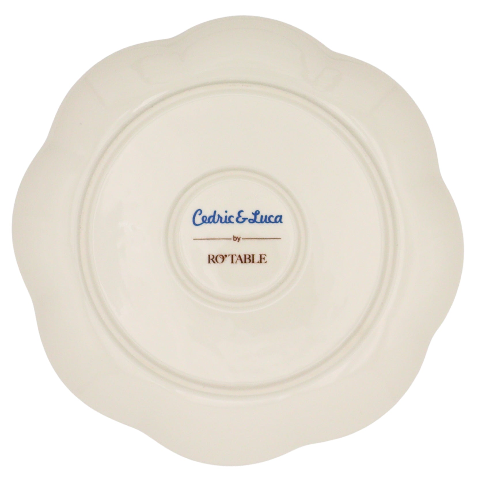 Valensole Lavender Scalloped Starter Plate - Case of 12 Plates (+3 Bonus Plates)