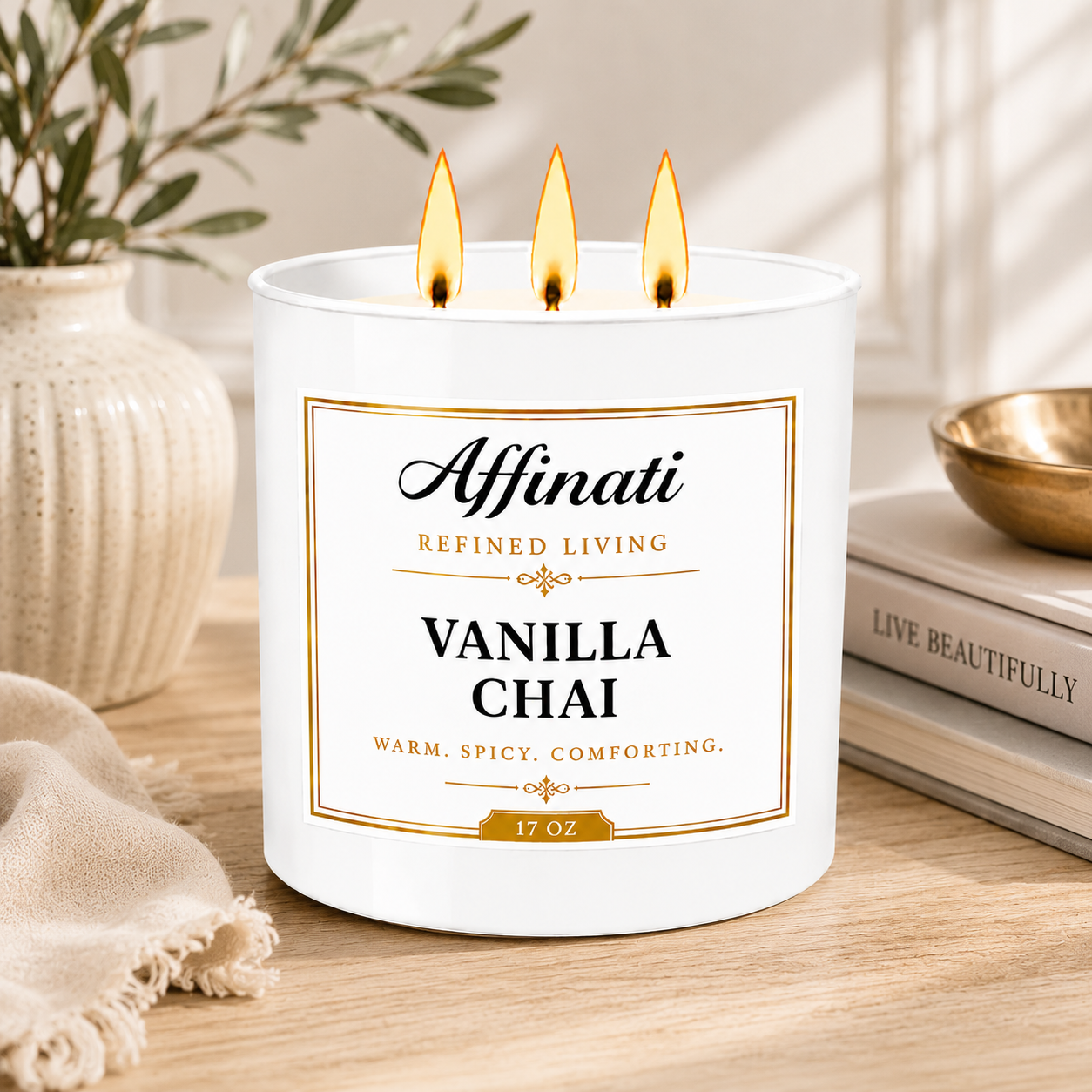 Vanilla Chai 3-Wick Candle