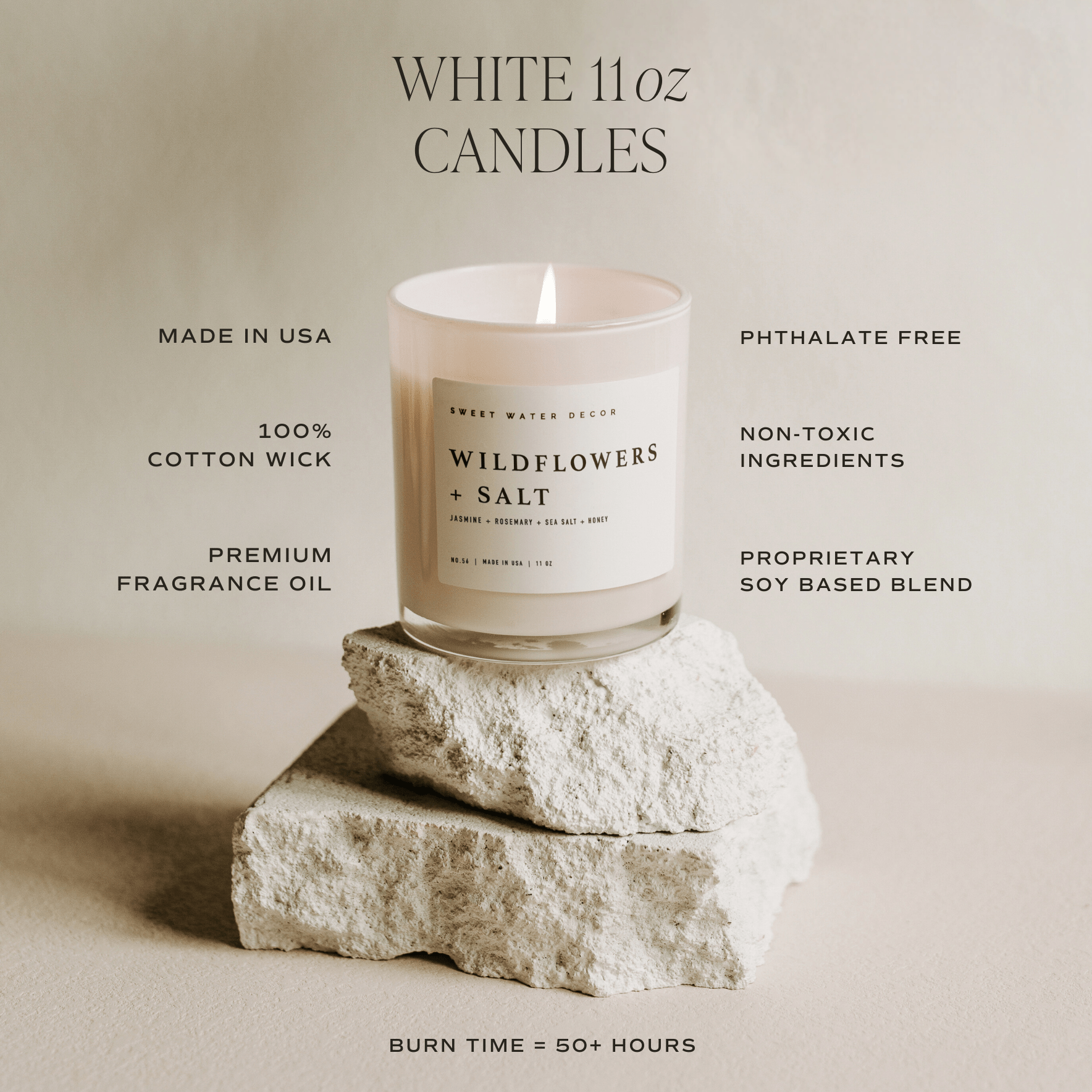 Pumpkin Spice Soy Candle - White Jar - 11 oz