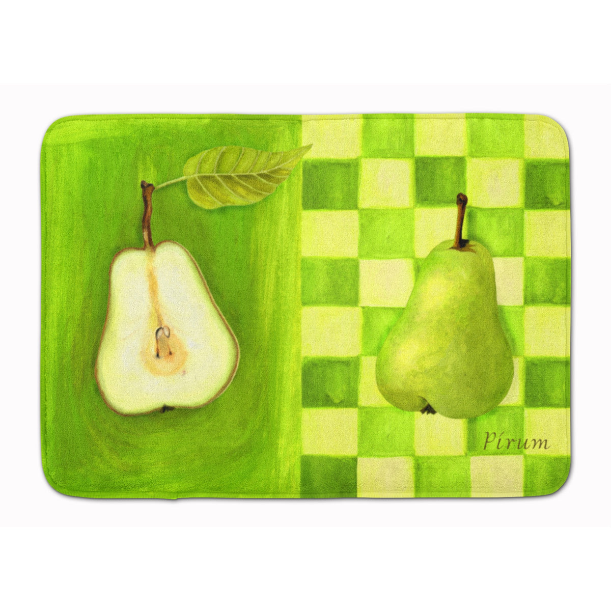 'Caroline'S Treasures Pear By Ute Nuhn Floor Mat, 19'''' X 27'''', Multicolor''