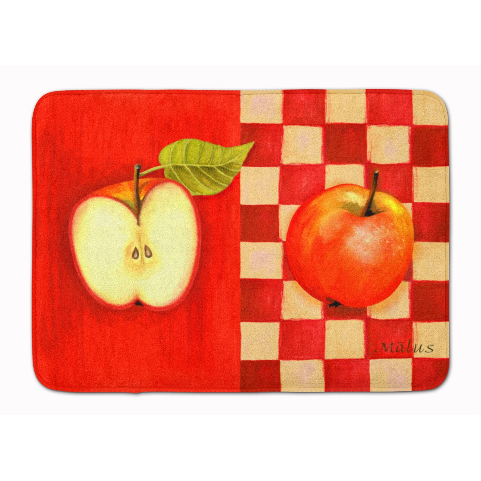 'Caroline'S Treasures Apple By Ute Nuhn Floor Mat, 19'''' X 27'''', Multicolor''
