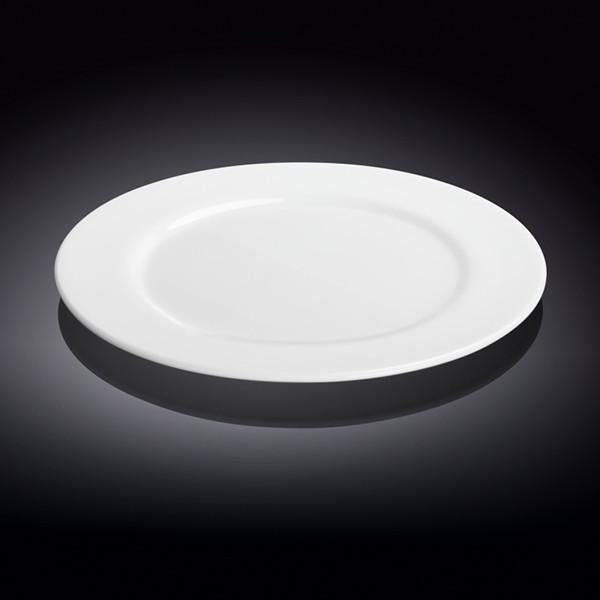 Professional Rolled Rim White Dinner Plate 10" inch | 25.5 Cm