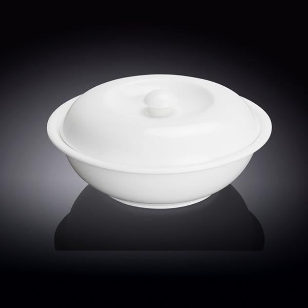 Large White 10" inch | Bowl With Lid 57 Oz |