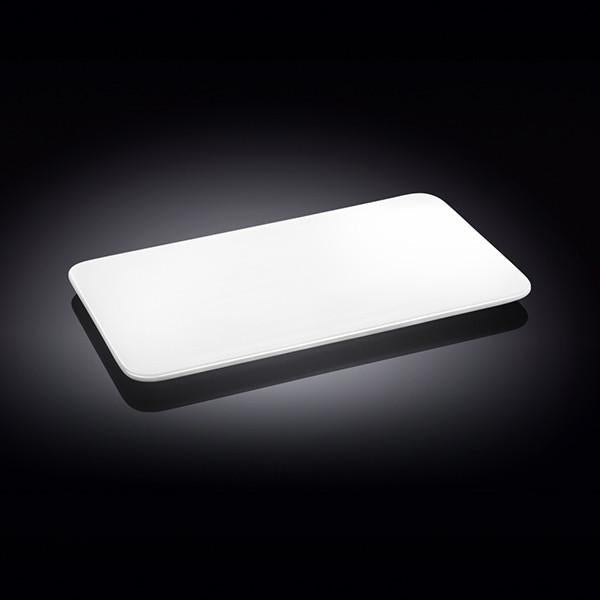 White Rectangle Flat Platter 10" inch X 5.5" inch | 25.5 X 14.5 Cm