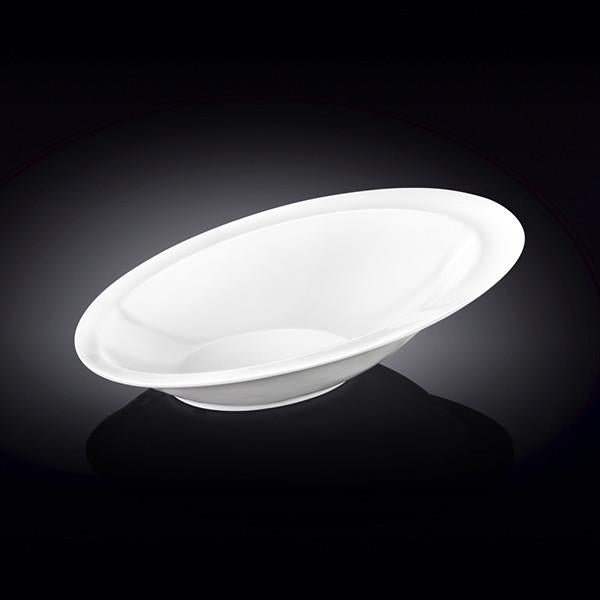 Set Of 3 White Ceaser Salad Bowl 11" inch X 7.5 | 27.5 X 18.5 Cm